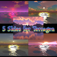 5 skies for terragen